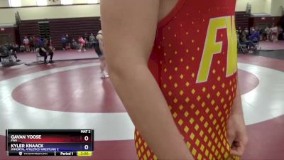 16U-7 lbs Round 2 - Gavan Yoose, FWA vs Kyler Knaack, Immortal Athletics Wrestling C