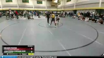 106 lbs Round 3 - Nevaen Foster, Spearfish Youth Wrestling vs Joshyonna Coppage-Dortch, North Omaha AC