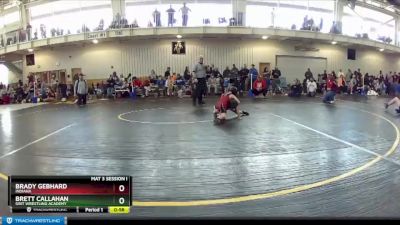 50 lbs Cons. Round 4 - Brett Callahan, Grit Wrestling Academy vs Brady Gebhard, Indiana