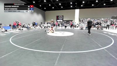 120 lbs Cons. Round 5 - Cooper Wheeler, OK vs Wyatt Sweeten, MO