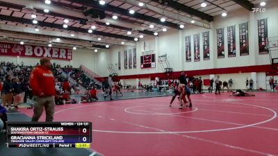 124-131 lbs Round 1 - Gracianna Strickland, Treasure Valley Community College vs Shakira Ortiz-strauss, Southwestern Oregon CC