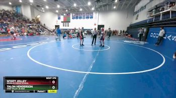 115 lbs Cons. Round 2 - Talon Henderson, Sage Valley Jr High vs Wyatt Jolley, Douglas Middle School