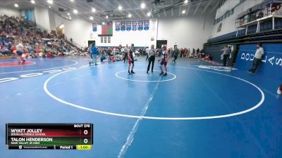 115 lbs Cons. Round 2 - Talon Henderson, Sage Valley Jr High vs Wyatt Jolley, Douglas Middle School