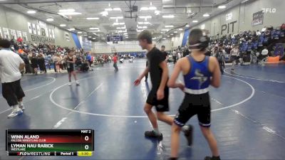 130 lbs Cons. Round 4 - Winn Aland, Falcon Wrestling Club vs Lyman Nau Rarick, Westlake