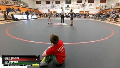 106 lbs Round 5 (6 Team) - Jimmy Sanchez, Jackson vs Iain Campbell, Pinedale