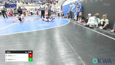 52 lbs Consi Of 4 - Kaiser Ailey, Blackwell Wrestling Club vs Baker Boyd, Rough Riders