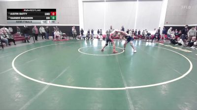175 lbs Semifinal - Justin Batty, Camden Hills vs Tanner Bradeen, Dirigo