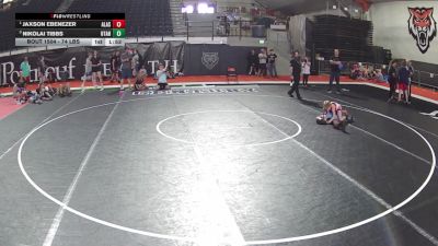74 lbs 1st Place Match - Jaxson Ebenezer, Alaska vs Nikolai Tibbs, Utah