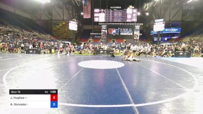 112 lbs Rnd Of 64 - Jaden Hughes, Indiana vs Aviana Gonzalez, Illinois