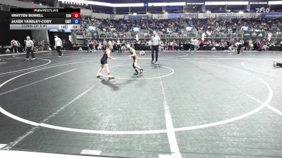 58 lbs Consi Of 8 #1 - Whitten Rowell, Elgin Wrestling vs Jaxen Yardley-Cody, East Kansas Eagles