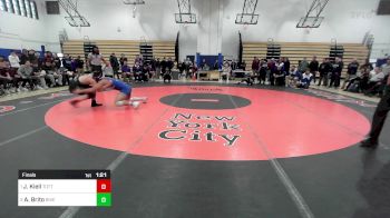 190 lbs Final - Jayden Kiell, Tottenville-PSAL vs Aiden Brito, Riverdale Kingsbridge Academy-PSAL