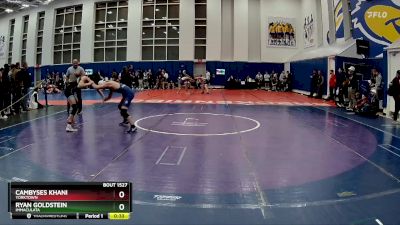 120 lbs Cons. Round 3 - Ryan Goldstein, Immaculata vs CAMBYSES KHANI, Yorktown