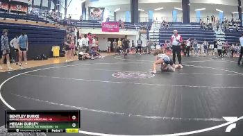 100 lbs Round 1 - Megan Gurley, Northeast Georgia Mat Monstars vs Bentley Burke, Garage Grapplers Wrestling