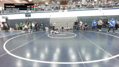 59 lbs Cons. Round 4 - Titus Hale, Snake River Wrestling Club vs Moxey Neibaur, East Idaho Elite Wrestling Club