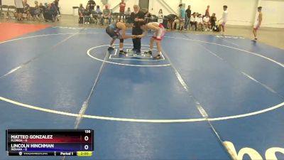 136 lbs Round 1 (16 Team) - Matteo Gonzalez, Florida vs Lincoln Hinchman, Indiana