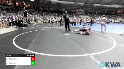 70 lbs Consi Of 16 #2 - Logan Whited, Perry Wrestling Academy vs Espen Pyle, Chickasha Youth Wrestling