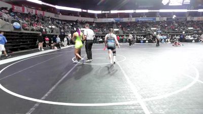 168-175.5 lbs Consolation - Madison Welch, Harrah Little League Wrestling vs Cheya Bishop, Unaffiliated