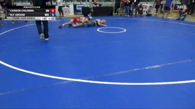 126 lbs Cons. Sub-semis - Carson Childers, Sebolt Wrestling Academy vs Ely Groom, Moyer Elite