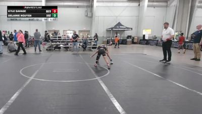 64 lbs Round 4 (8 Team) - Kyle Savage, Mat Assassins Red vs Delainie Nguyen, 84 Athletes