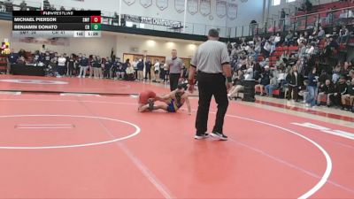 113 lbs Semifinals (8 Team) - Michael Pierson, Smyrna vs Benjamin Donato, Caesar Rodney