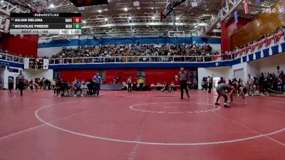 106 lbs Quarterfinal - Nicholas Freeze, Mishawaka High School vs Julian DeLuna, Hanover Central