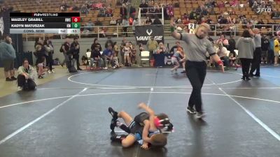 45 lbs Cons. Semi - Maizley Grabill, Roundtown Wrestling Club vs Kadyn Matuszak, GGB Ohio