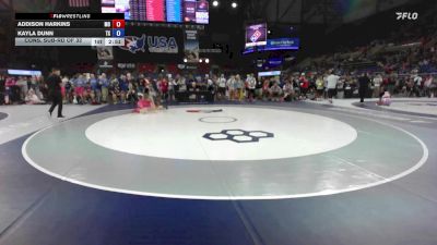 130 lbs Cons. Sub-rd Of 32 - Addison Harkins, MO vs Kayla Dunn, TX