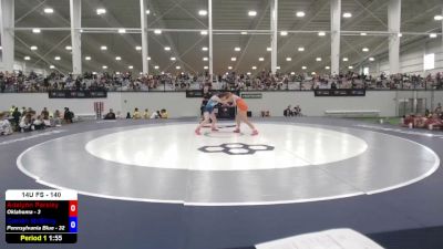140 lbs Adalynn Parsley, Oklahoma vs Caelan McElroy, Pennsylvania Blue