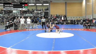 132 lbs Round Of 16 - Jackie Mead, North Country vs Julissa King, North Kingstown
