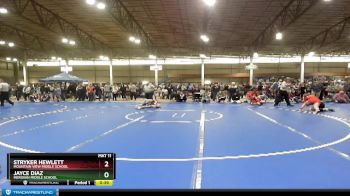 95 lbs Cons. Round 1 - Jayce Diaz, Meridian Middle School vs Stryker Hewlett, Mountain View Middle School