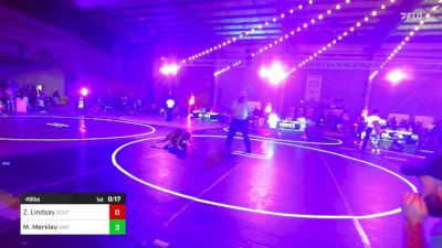 49 lbs 2nd Place - Zeivier Lindsay, South Sevier vs Morgan Merkley, Uintah Wrestling