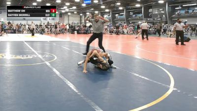 76 lbs Round 2 - 10:45am Saturday - Hayven Morrill, Select vs Matthew Oh, Maryland GOLD