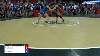 152 lbs Cons 16 #1 - Francesca LoPresti, California vs Sydney Manos, Illinois