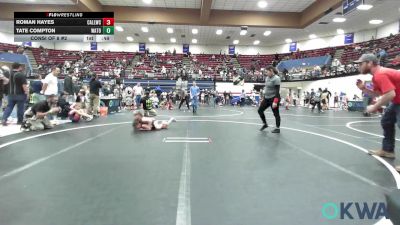 43 lbs Consi Of 8 #2 - Roman Hayes, Carl Albert vs Tate Compton, Watonga Youth Wrestling