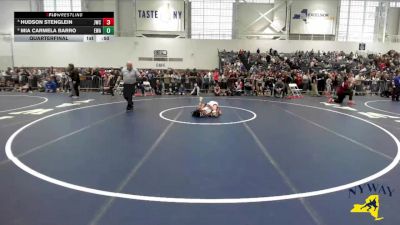 66 lbs Quarterfinal - Mia Carmela Barro, Elite Wrestling Academy vs Hudson Stenglein, Journeymen Wrestling Club