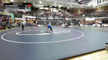 140 lbs Champ. Round 1 - Ella Normandin, Plainville HS vs Brooklyn Shields, Cherryvale Hs