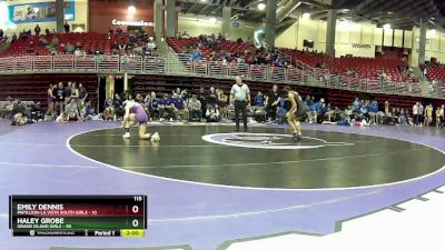 115 lbs Round 4 (8 Team) - Haley Grobe, Grand Island Girls vs Emily Dennis, Papillion-La Vista South Girls