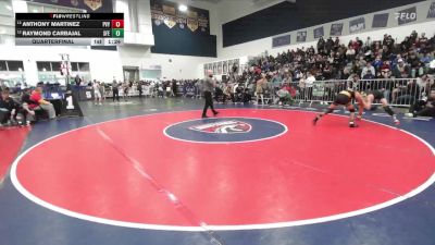 120 lbs Quarterfinal - Raymond Carbajal, Santa Fe vs Anthony Martinez, Paloma Valley
