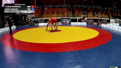 74kg Cons. Semi - Caius Harbridge, Burnaby Mountain Wrestling Club vs Corey Spencer, Mountain Edge Wrestling Club