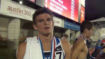 Robert Domanic a bit scared at 800m, but kicks to win double gold at the TX State Meet