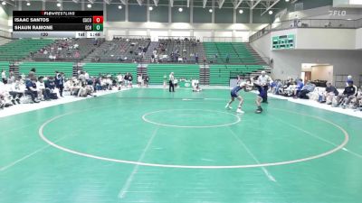 120 lbs Round 1 (16 Team) - Isaac Santos, Camden County vs Shaun Ramone, East Coweta HS