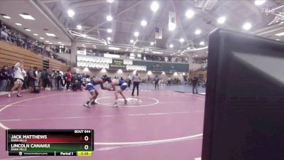 150 lbs Cons. Round 2 - Lincoln Canahui, Dana Hills vs Jack Matthews, Dana Hills