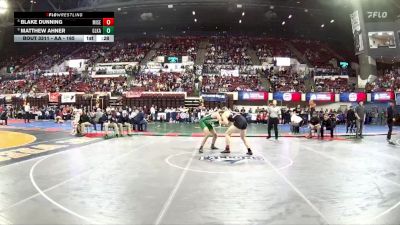 AA - 165 lbs Cons. Round 3 - Matthew Ahner, Glacier (Kalispell) vs Blake Dunning, Missoula Sentinel