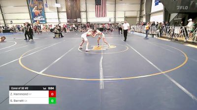 100 lbs Consi Of 32 #2 - Zachary Hammond, NY vs Steve Barrett, GA