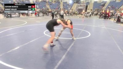 150 lbs Consolation - Caycen Scholz, Bennett WC vs Emmet Kelley, Hastings Wrestling Club