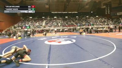 2A-106 lbs Quarterfinal - Garret White, Thermopolis vs Dylan Williams, Hulett
