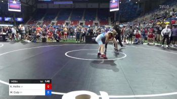 145 lbs Cons 64 #2 - Kodi Hollis, Alaska vs Maclain Culp, Oregon