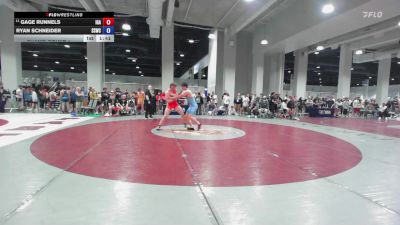 92 lbs Champ. Round 1 - Gage Runnels, Interior Grappling Academy vs Ryan Schneider, South Side Wrestling Club