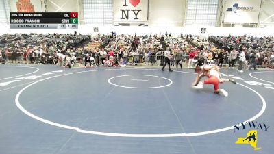 132 lbs Champ. Round 1 - Rocco Franchi, 5th Round Wrestling Club vs Justin Mercado, Club Not Listed