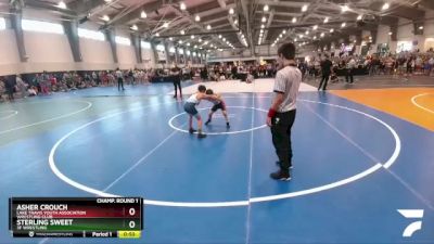 65 lbs Champ. Round 1 - Sterling Sweet, 3F Wrestling vs Asher Crouch, Lake Travis Youth Association Wrestling Club